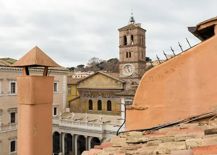 דירה Amazing Penthouse With Private Terrace In Trastevere *